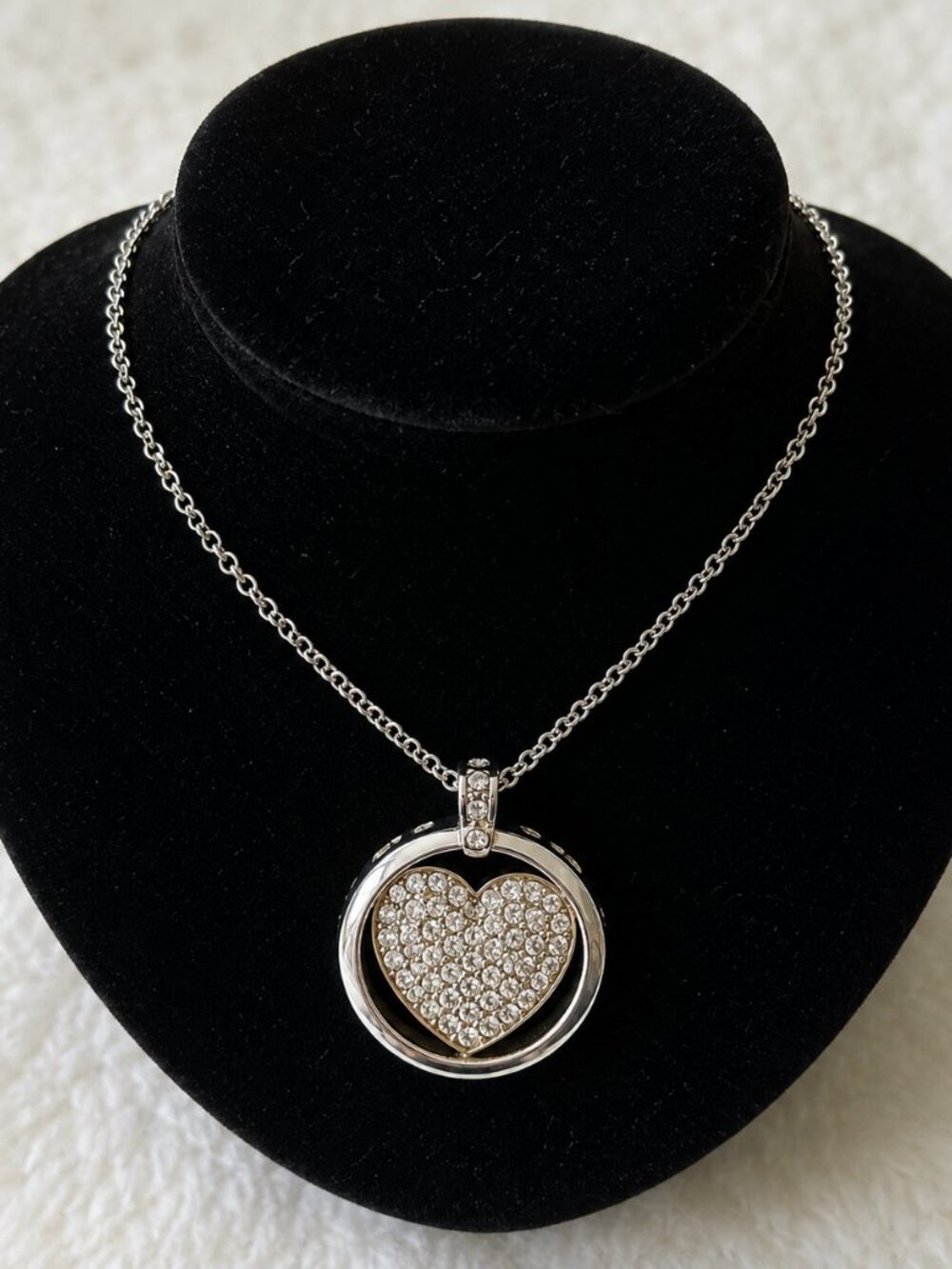 Hot Diamonds HDIA 925 Sterling Silver Crystal Heart Pendant Necklace